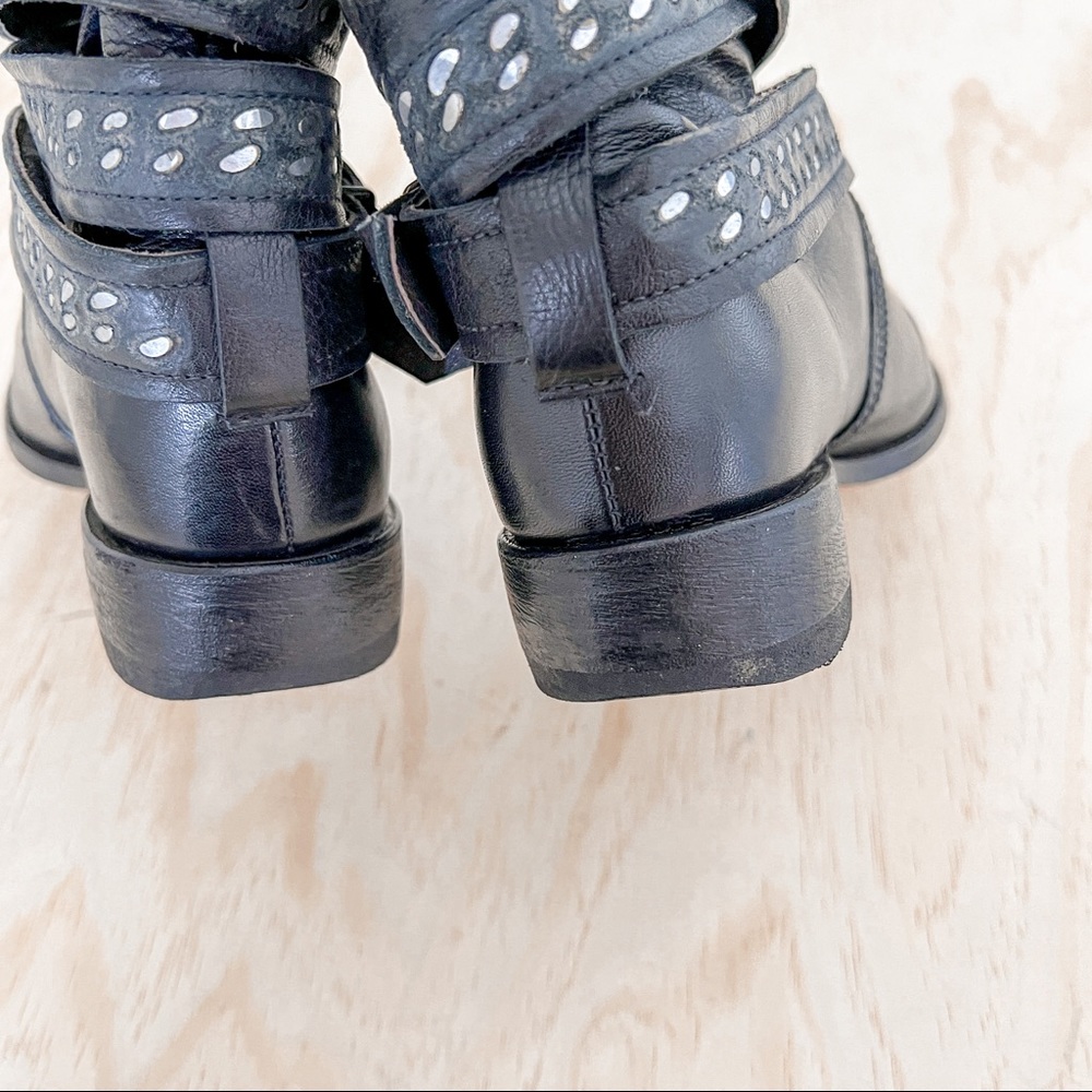 Rare style - Sendra leather boots with straps with buckle & rivets, size 7.5 - Picture 7 of 13